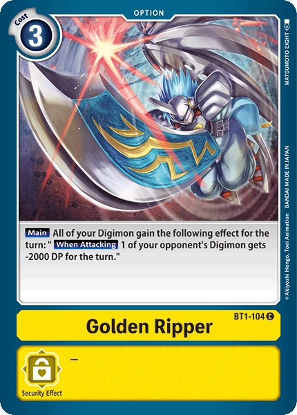 Golden Ripper [BT1-104] [Release Special Booster Ver.1.0] | Shuffle n Cut Hobbies & Games