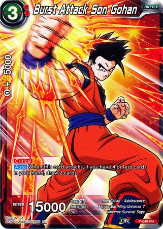 Burst Attack Son Gohan (Alternate Art) [P-049] | Shuffle n Cut Hobbies & Games