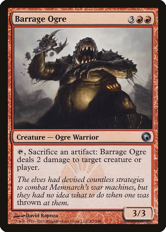 Barrage Ogre [Scars of Mirrodin] | Shuffle n Cut Hobbies & Games