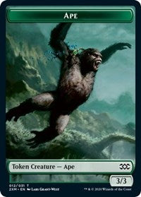 Ape // Elemental Double-Sided Token [Double Masters Tokens] | Shuffle n Cut Hobbies & Games