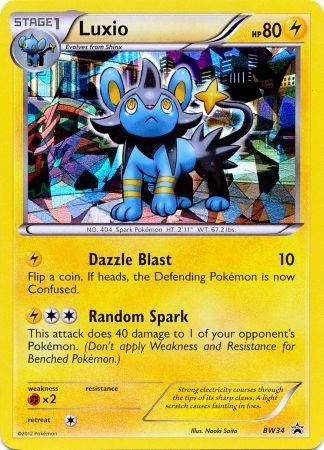 Luxio (BW34) (Cracked Ice Holo) [Black & White: Black Star Promos] | Shuffle n Cut Hobbies & Games