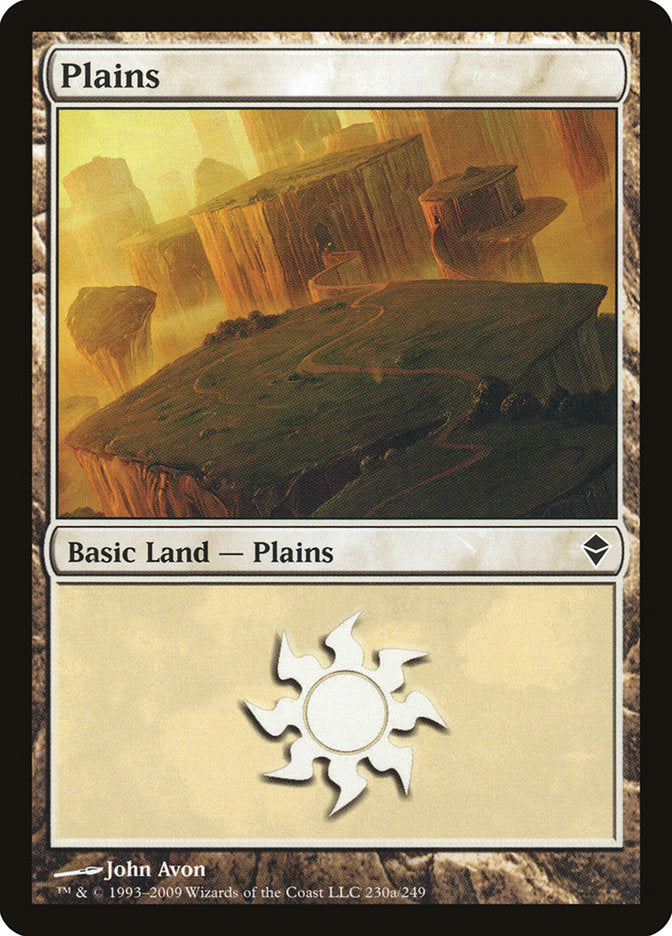 Plains (230a) [Zendikar] | Shuffle n Cut Hobbies & Games