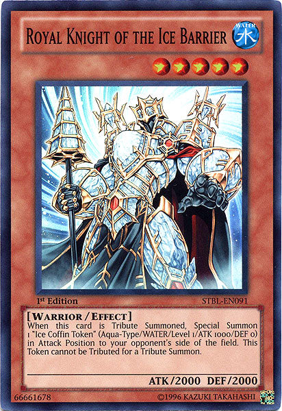 Royal Knight of the Ice Barrier [STBL-EN091] Super Rare | Shuffle n Cut Hobbies & Games