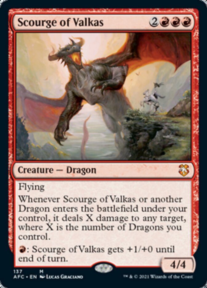 Scourge of Valkas [Dungeons & Dragons: Adventures in the Forgotten Realms Commander] | Shuffle n Cut Hobbies & Games