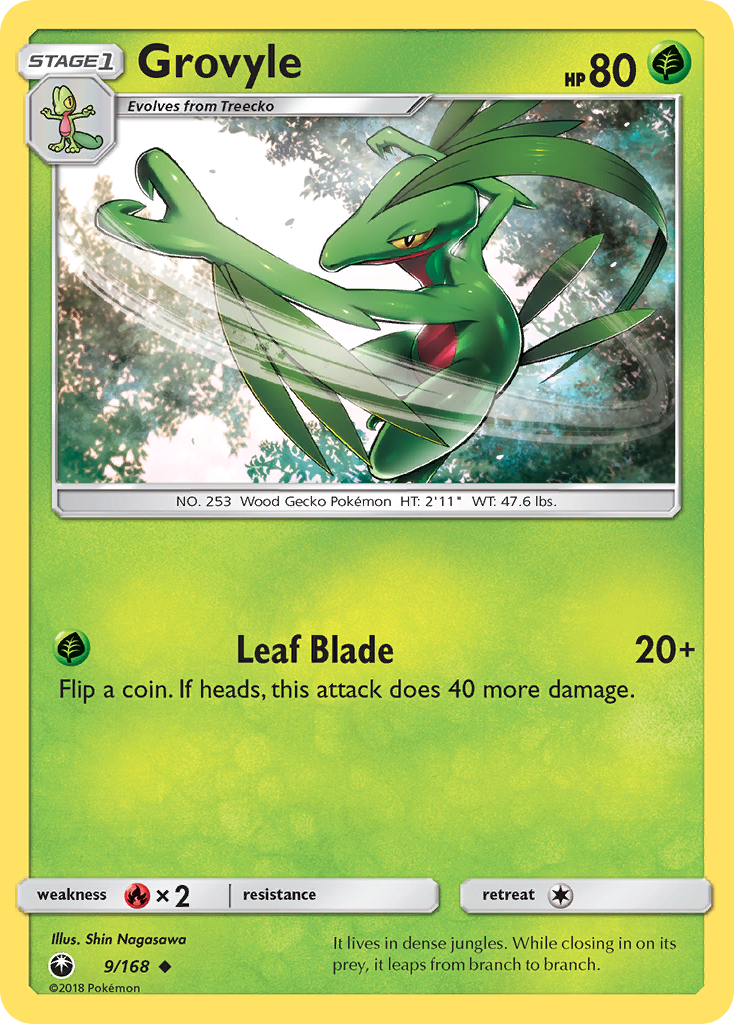 Grovyle (9/168) [Sun & Moon: Celestial Storm] | Shuffle n Cut Hobbies & Games