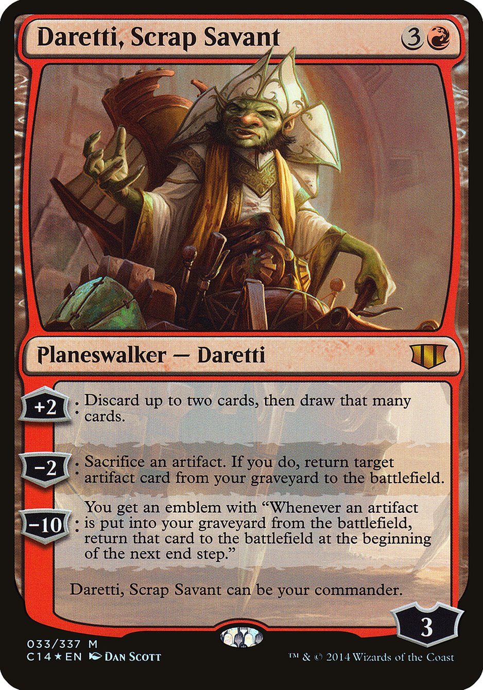 Daretti, Scrap Savant (Oversized) [Commander 2014 Oversized] | Shuffle n Cut Hobbies & Games