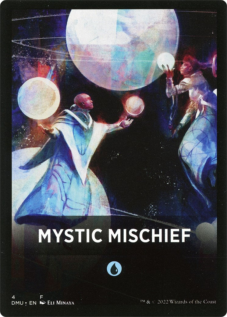 Mystic Mischief Theme Card [Dominaria United Tokens] | Shuffle n Cut Hobbies & Games