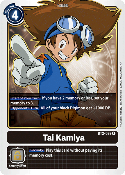 Tai Kamiya [BT2-089] [Release Special Booster Ver.1.0] | Shuffle n Cut Hobbies & Games