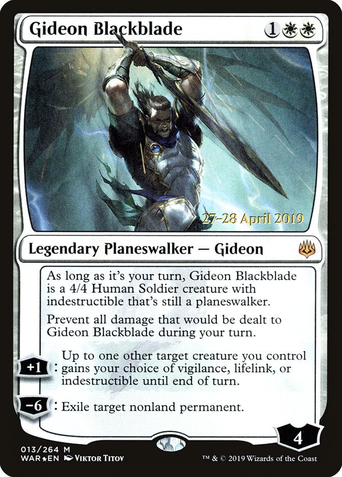 Gideon Blackblade [War of the Spark Prerelease Promos] | Shuffle n Cut Hobbies & Games