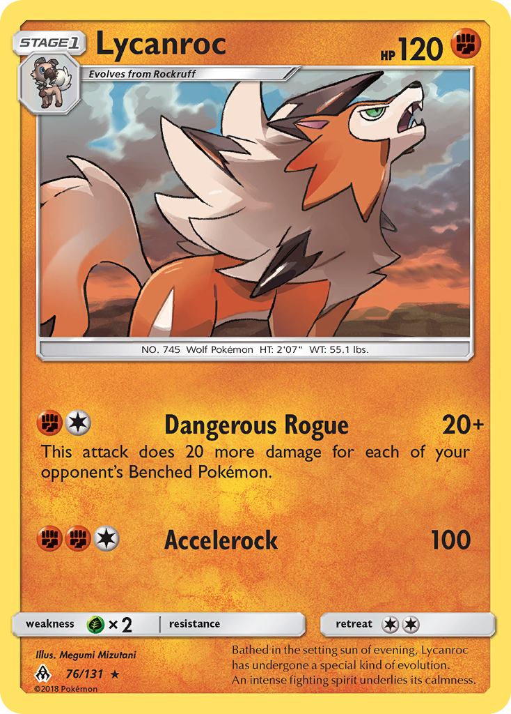 Lycanroc (76/131) [Sun & Moon: Forbidden Light] | Shuffle n Cut Hobbies & Games