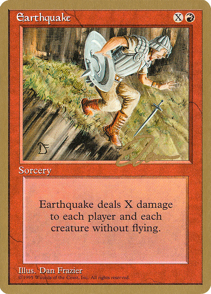 Earthquake (Eric Tam) [Pro Tour Collector Set] | Shuffle n Cut Hobbies & Games