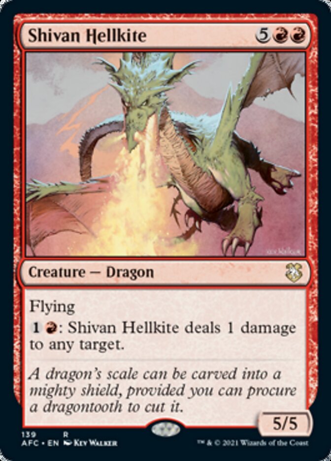 Shivan Hellkite [Dungeons & Dragons: Adventures in the Forgotten Realms Commander] | Shuffle n Cut Hobbies & Games