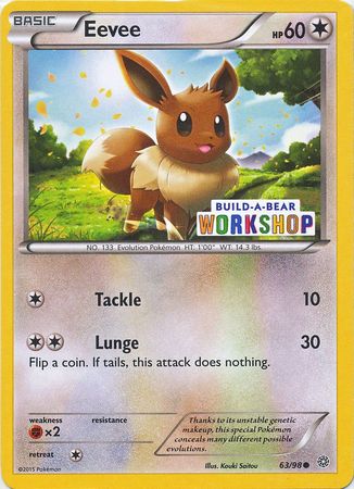 Eevee (63/98) (Build A Bear Workshop Exclusive) [XY: Ancient Origins] | Shuffle n Cut Hobbies & Games