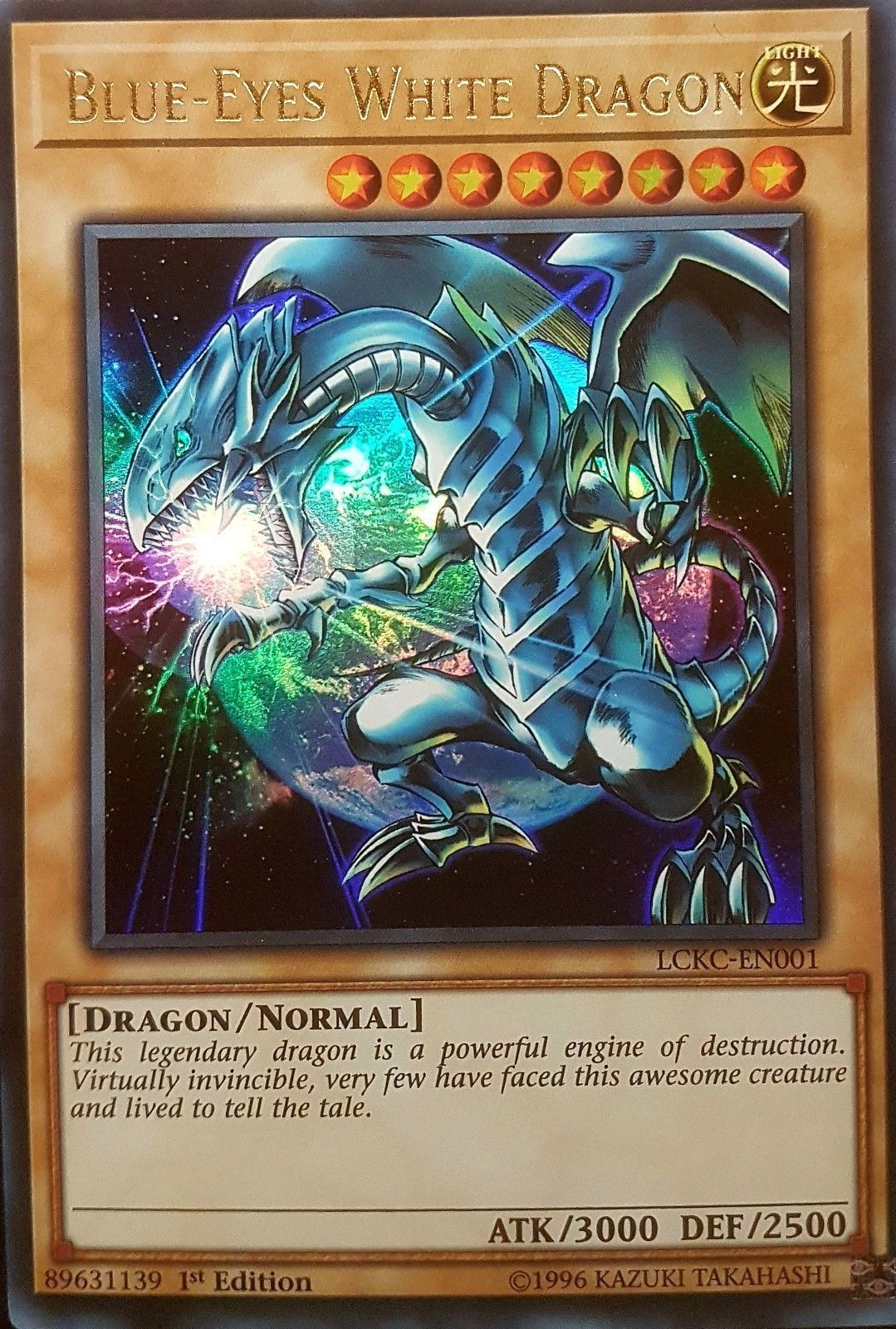 Blue-Eyes White Dragon (Version 3) [LCKC-EN001] Ultra Rare | Shuffle n Cut Hobbies & Games