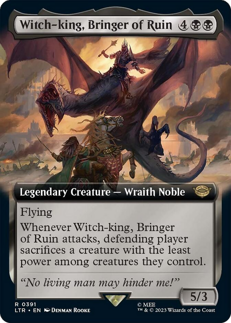 Witch-king, Bringer of Ruin (Extended Alternate Art) [The Lord of the Rings: Tales of Middle-Earth] | Shuffle n Cut Hobbies & Games