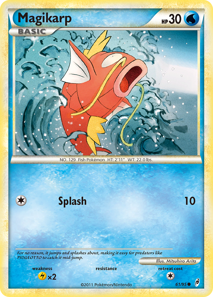 Magikarp (61/95) [HeartGold & SoulSilver: Call of Legends] | Shuffle n Cut Hobbies & Games