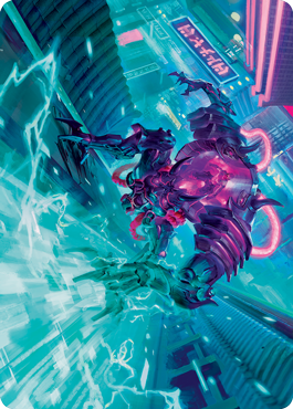 Surgehacker Mech Art Card [Kamigawa: Neon Dynasty Art Series] | Shuffle n Cut Hobbies & Games