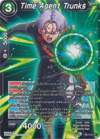 Time Agent Trunks (Starter Deck - Saiyan Wonder) [SD14-04] | Shuffle n Cut Hobbies & Games