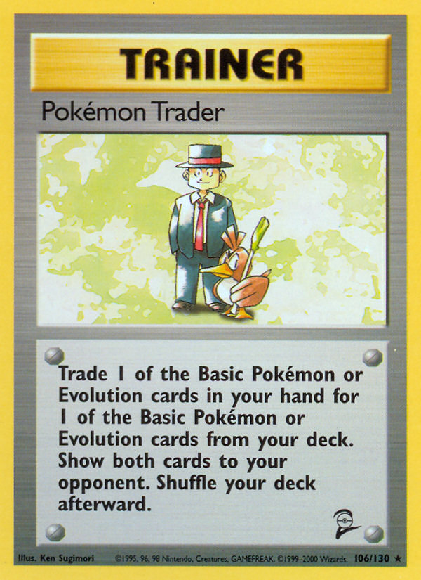 Pokemon Trader (106/130) [Base Set 2] | Shuffle n Cut Hobbies & Games