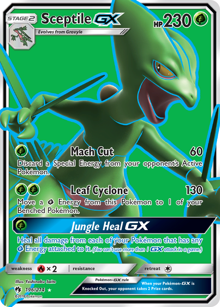 Sceptile GX (196/214) [Sun & Moon: Lost Thunder] | Shuffle n Cut Hobbies & Games