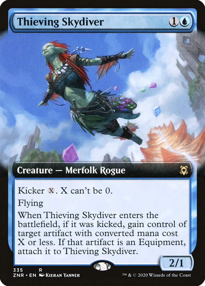 Thieving Skydiver (Extended Art) [Zendikar Rising] | Shuffle n Cut Hobbies & Games