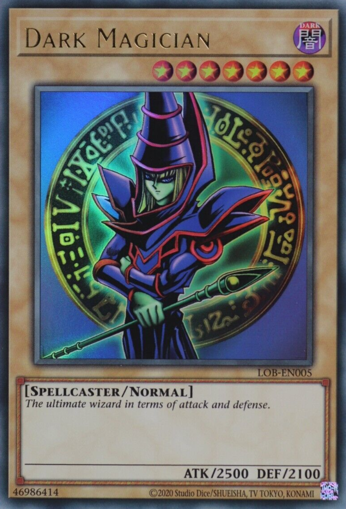 Dark Magician (25th Anniversary) [LOB-EN005] Ultra Rare | Shuffle n Cut Hobbies & Games