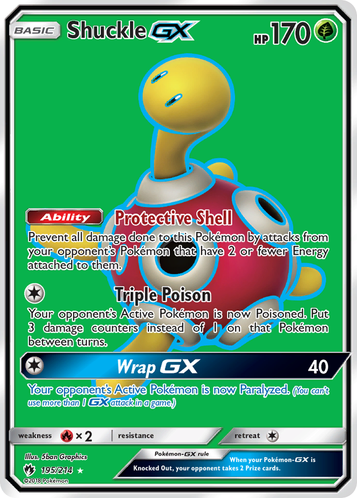 Shuckle GX (195/214) [Sun & Moon: Lost Thunder] | Shuffle n Cut Hobbies & Games