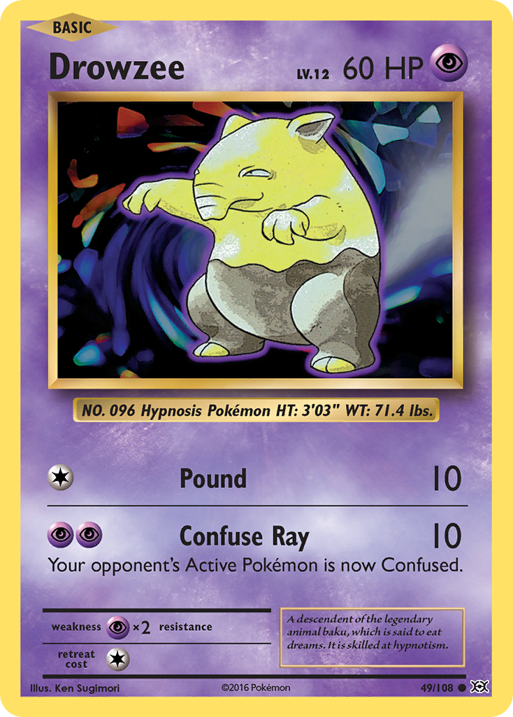 Drowzee (49/108) [XY: Evolutions] | Shuffle n Cut Hobbies & Games