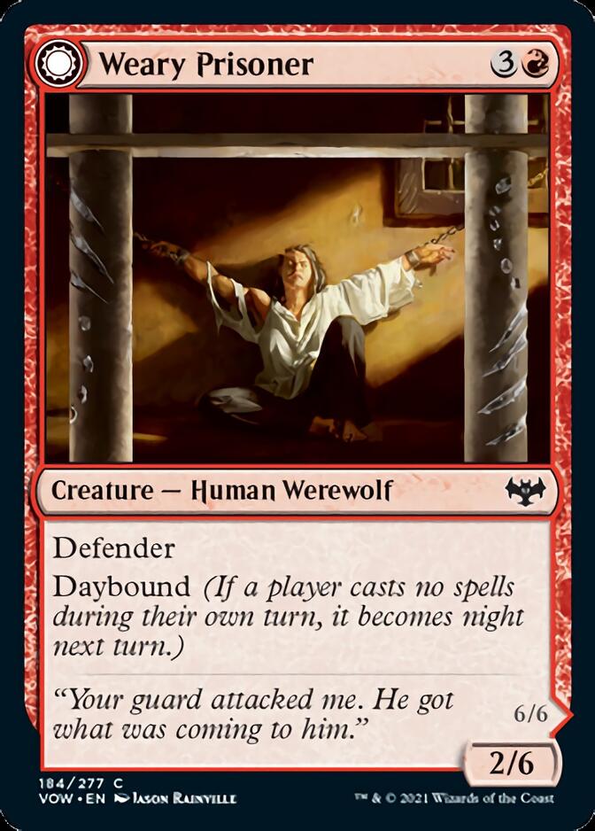 Weary Prisoner // Wrathful Jailbreaker [Innistrad: Crimson Vow] | Shuffle n Cut Hobbies & Games