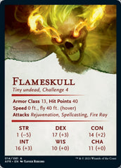 Flameskull Art Card [Dungeons & Dragons: Adventures in the Forgotten Realms Art Series] | Shuffle n Cut Hobbies & Games