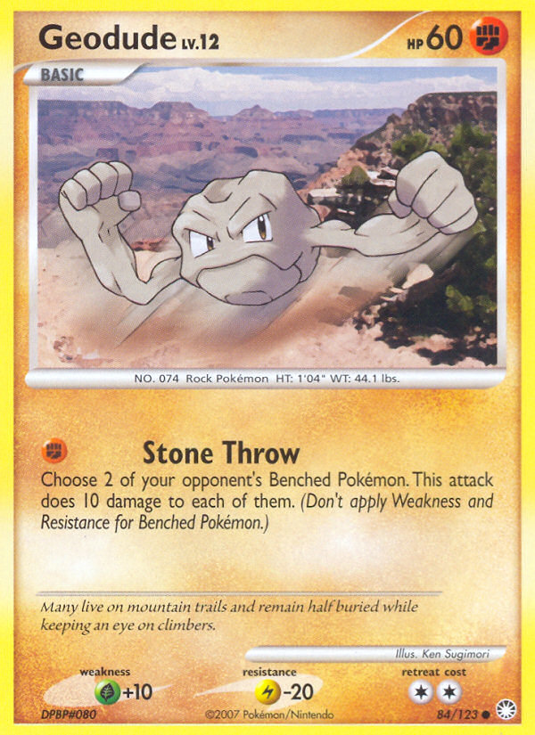 Geodude (84/123) [Diamond & Pearl: Mysterious Treasures] | Shuffle n Cut Hobbies & Games