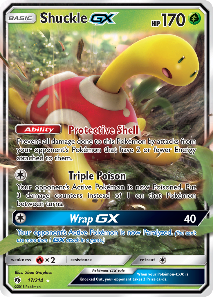 Shuckle GX (17/214) [Sun & Moon: Lost Thunder] | Shuffle n Cut Hobbies & Games