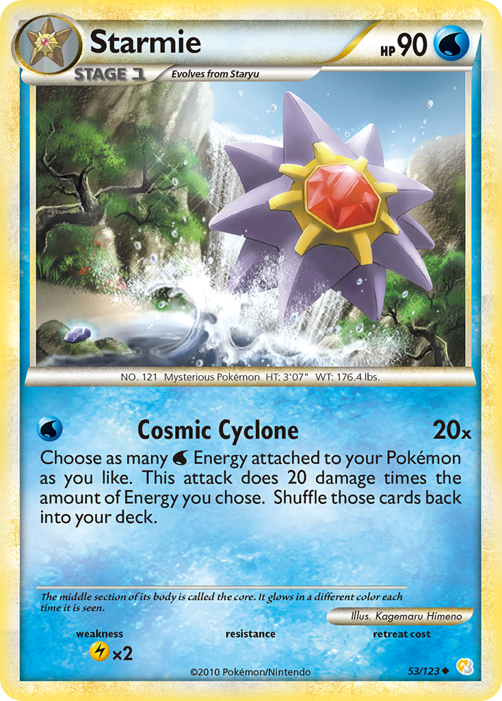 Starmie (53/123) [HeartGold & SoulSilver: Base Set] | Shuffle n Cut Hobbies & Games