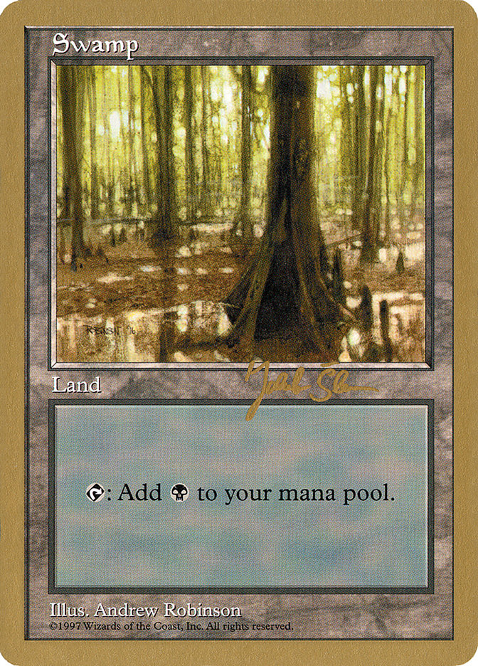 Swamp (js439) (Jakub Slemr) [World Championship Decks 1997] | Shuffle n Cut Hobbies & Games