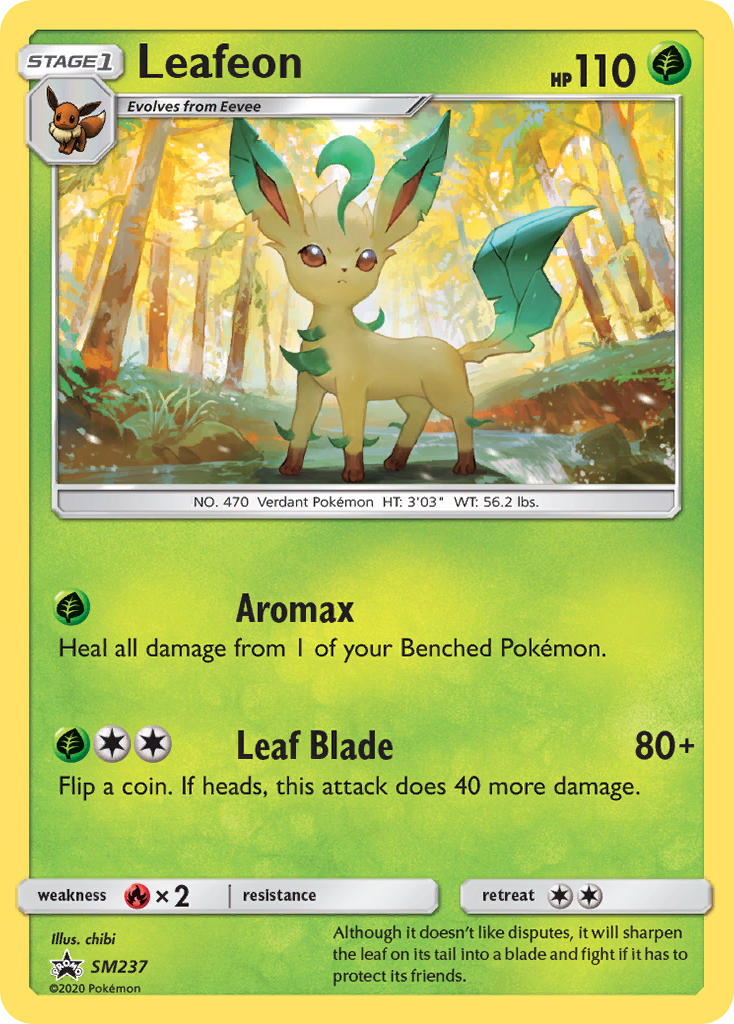 Leafeon (SM237) [Sun & Moon: Black Star Promos] | Shuffle n Cut Hobbies & Games