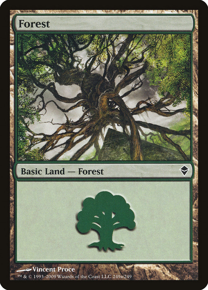 Forest (249a) [Zendikar] | Shuffle n Cut Hobbies & Games