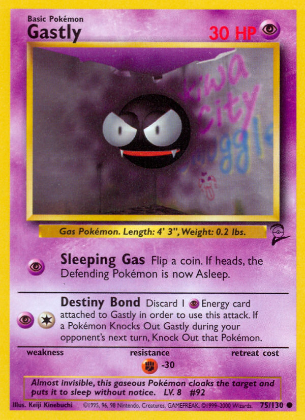 Gastly (75/130) [Base Set 2] | Shuffle n Cut Hobbies & Games