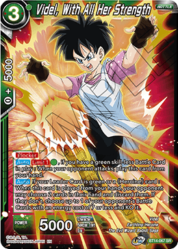 Videl, With All Her Strength (BT14-067) [Cross Spirits] | Shuffle n Cut Hobbies & Games