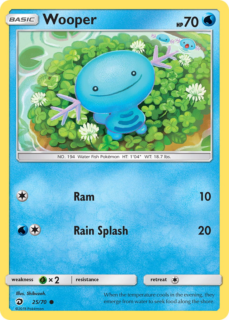 Wooper (25/70) [Sun & Moon: Dragon Majesty] | Shuffle n Cut Hobbies & Games