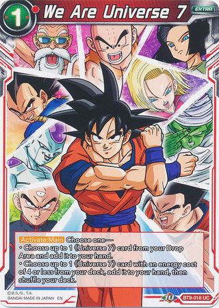 We Are Universe 7 [BT9-018] | Shuffle n Cut Hobbies & Games