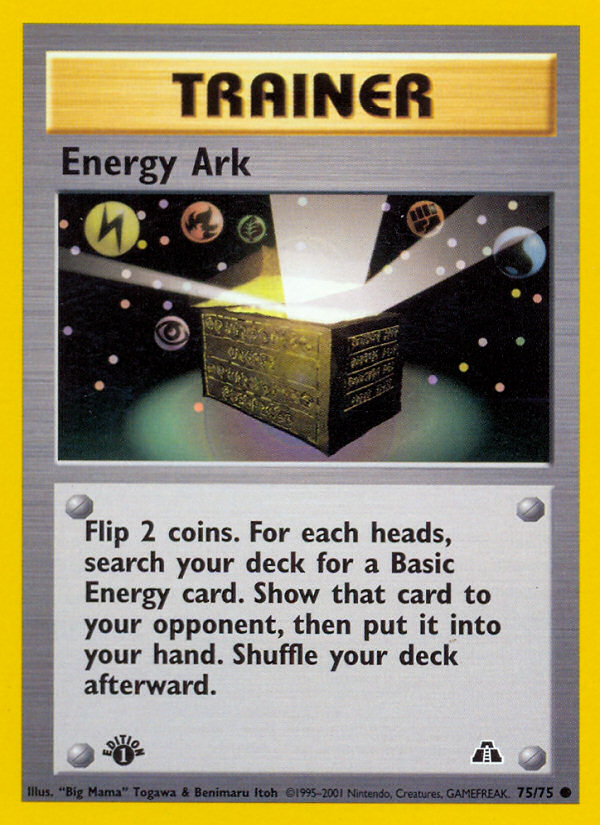 Energy Ark (75/75) [Neo Discovery 1st Edition] | Shuffle n Cut Hobbies & Games