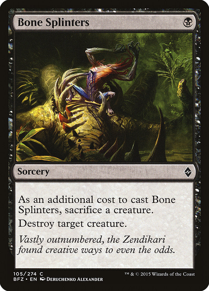 Bone Splinters [Battle for Zendikar] | Shuffle n Cut Hobbies & Games