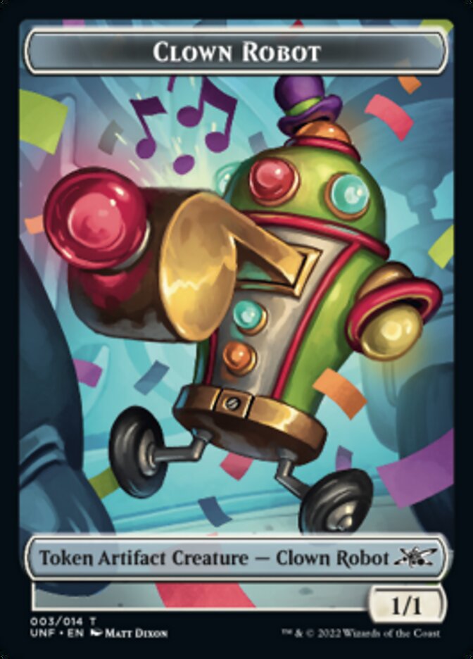 Clown Robot (003) Token [Unfinity Tokens] | Shuffle n Cut Hobbies & Games