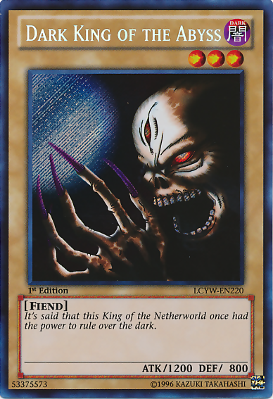 Dark King of the Abyss [LCYW-EN220] Secret Rare | Shuffle n Cut Hobbies & Games