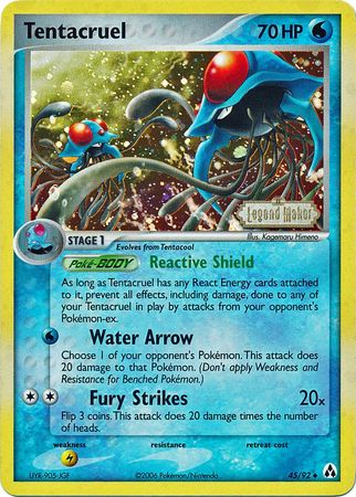 Tentacruel (45/92) (Stamped) [EX: Legend Maker] | Shuffle n Cut Hobbies & Games