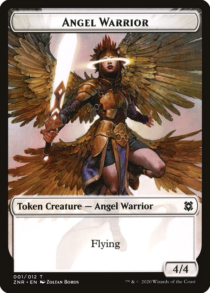 Angel Warrior Token [Zendikar Rising Tokens] | Shuffle n Cut Hobbies & Games