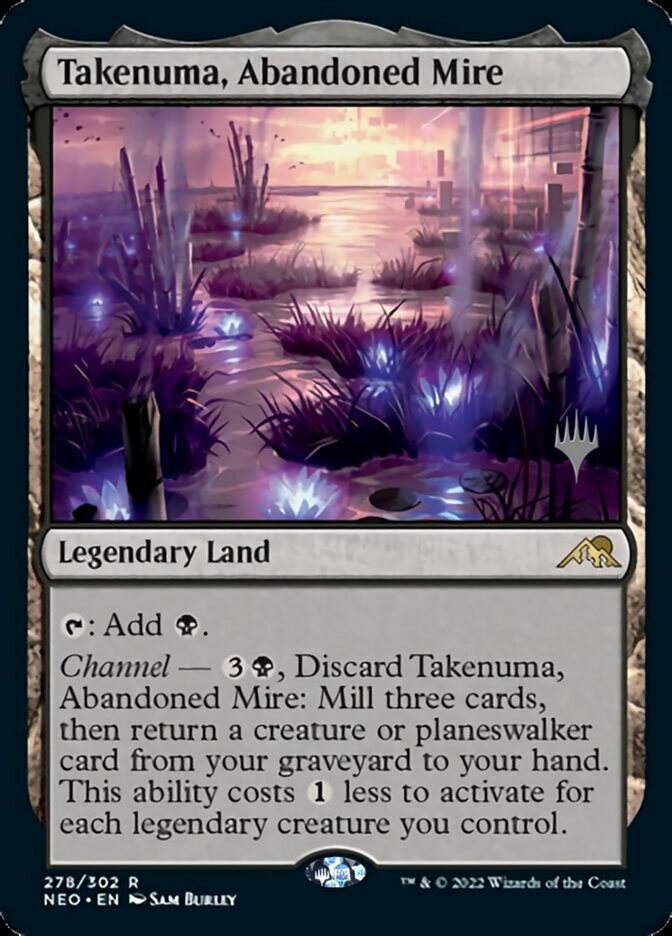 Takenuma, Abandoned Mire (Promo Pack) [Kamigawa: Neon Dynasty Promos] | Shuffle n Cut Hobbies & Games