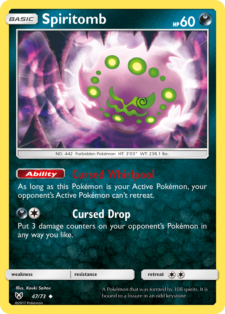 Spiritomb (47/73) [Sun & Moon: Shining Legends] | Shuffle n Cut Hobbies & Games