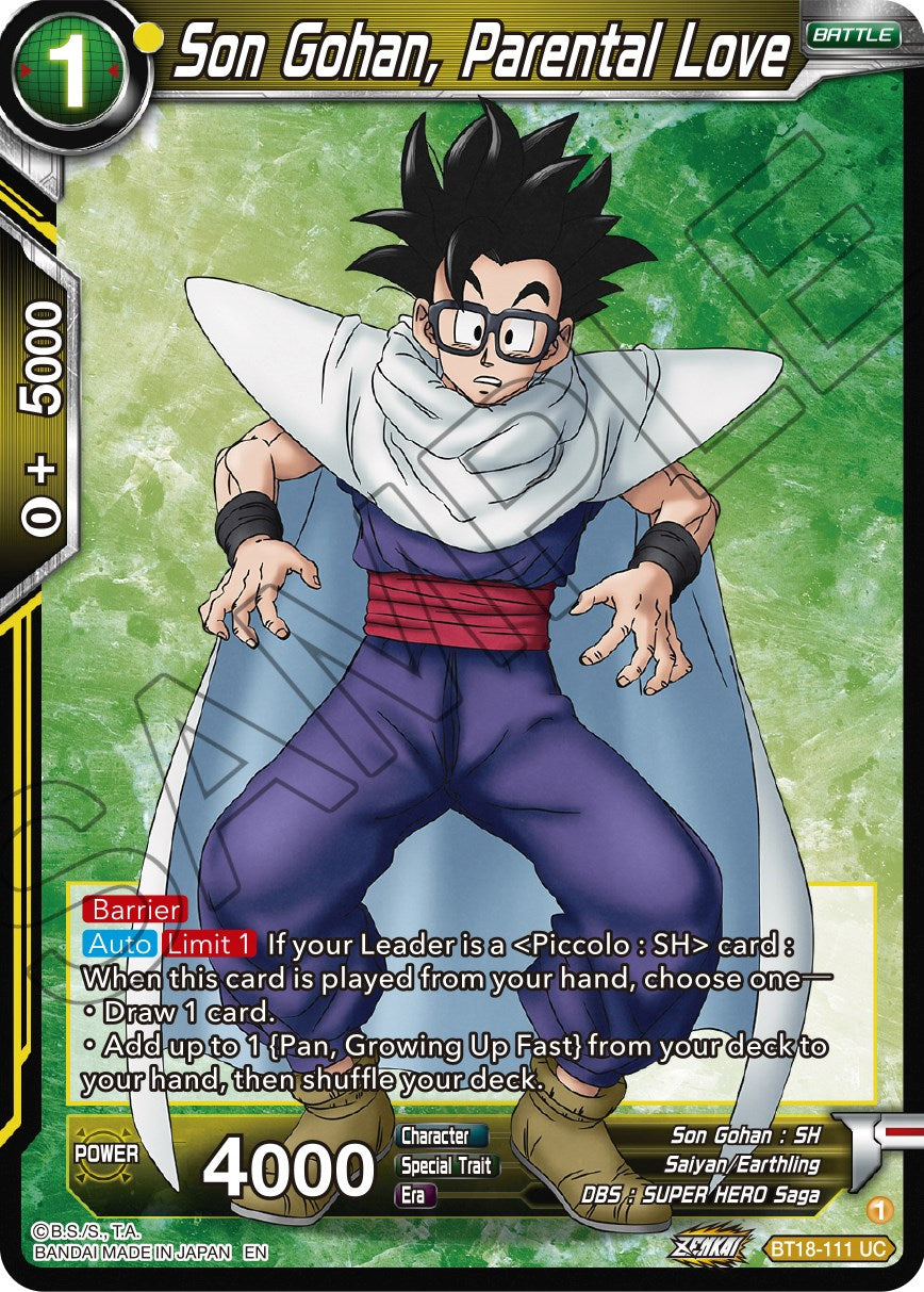 Son Gohan, Parental Love (BT18-111) [Dawn of the Z-Legends] | Shuffle n Cut Hobbies & Games