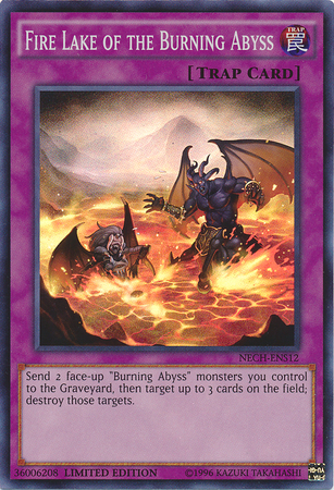 Fire Lake of the Burning Abyss (SE) [NECH-ENS12] Super Rare | Shuffle n Cut Hobbies & Games